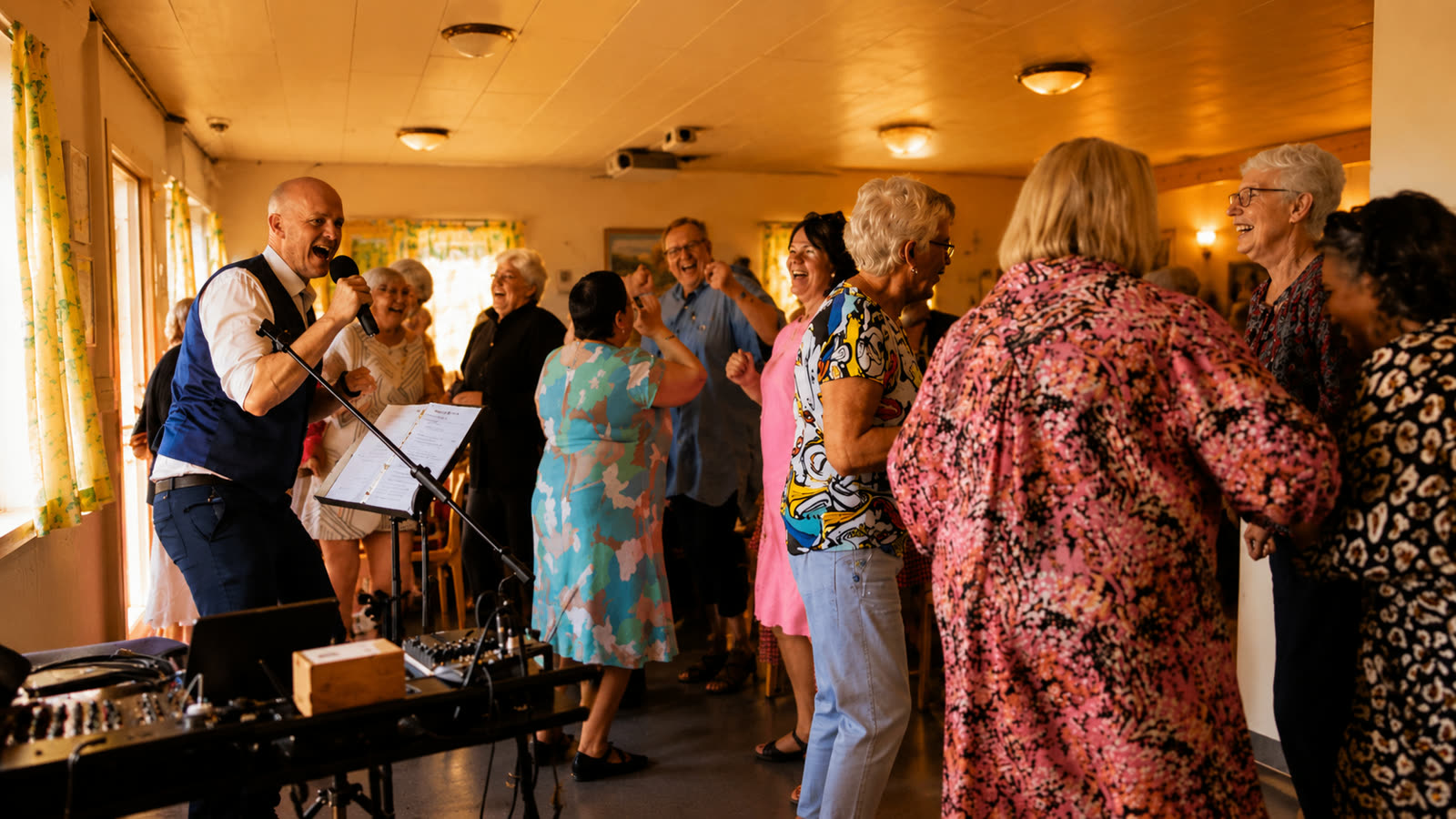 Gæster synger med og danser til Livet Er En Fest koncert